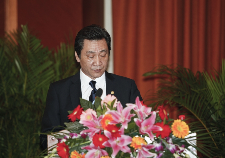 公司副總經(jīng)理梁英貴講話